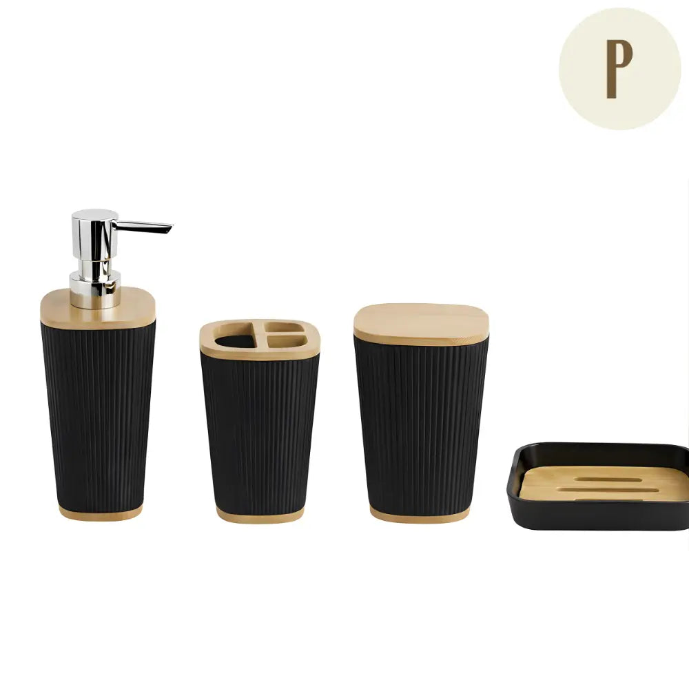 Conjunto Premium de 4 Acessórios - Banheiro e Cozinha