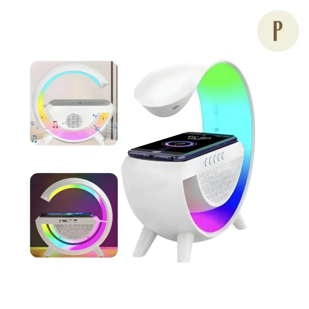 Luminária Smart Station ™ - Carregador por Indução + LED