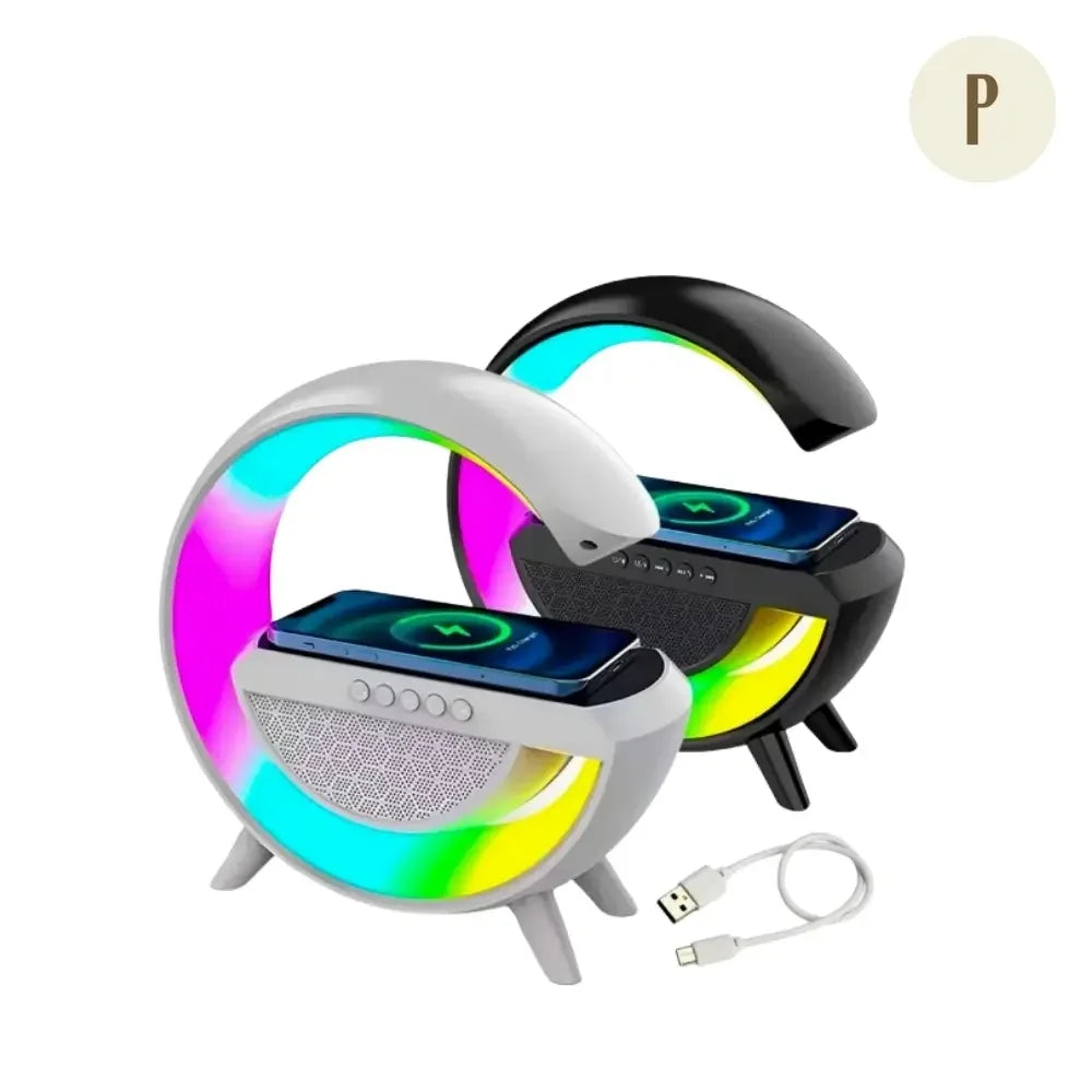 Luminária Smart Station ™ - Carregador por Indução + LED