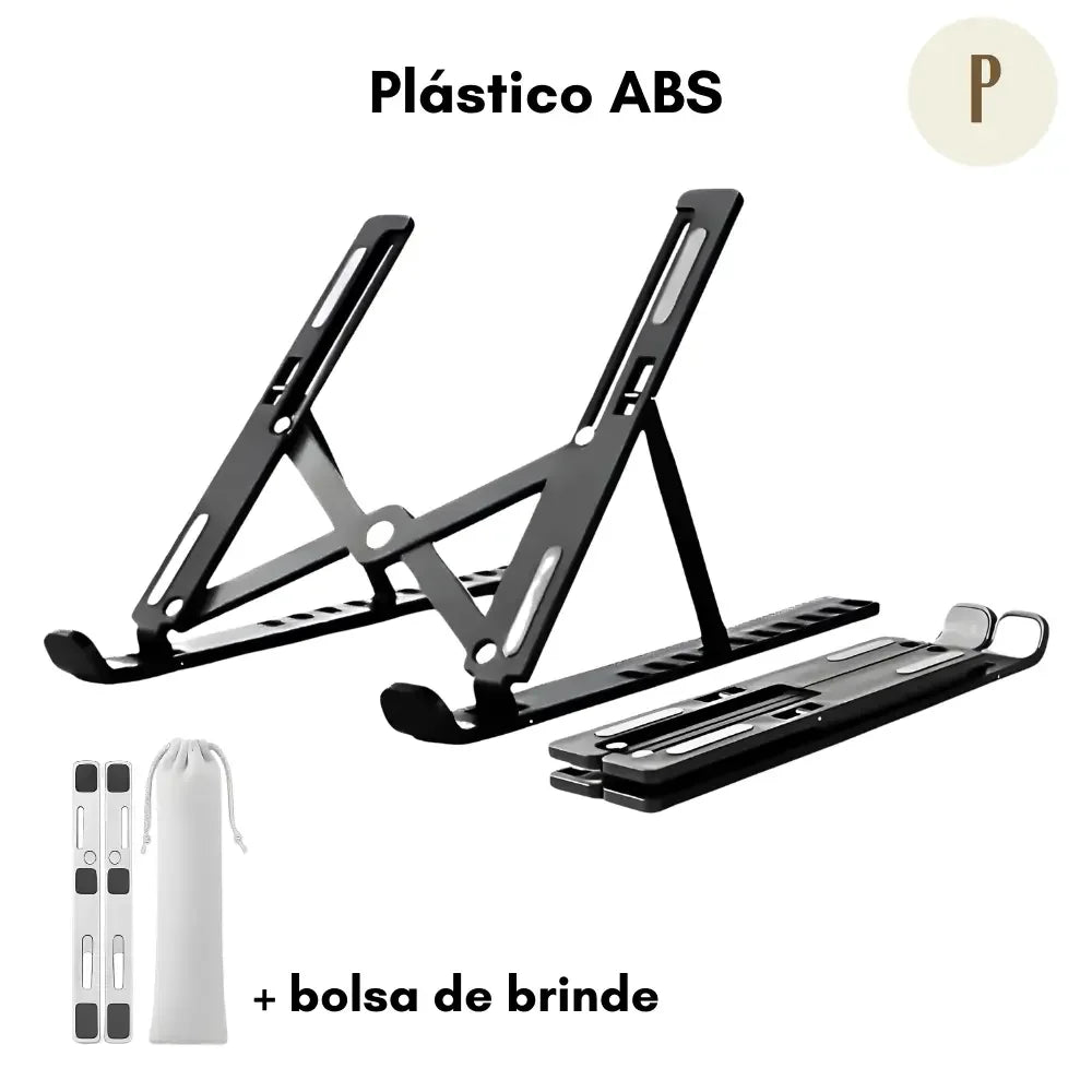 Suporte Ergonômico Ajustável 10 em 1 - Tablet e Notebook (+bolsa compacta de BRINDE)