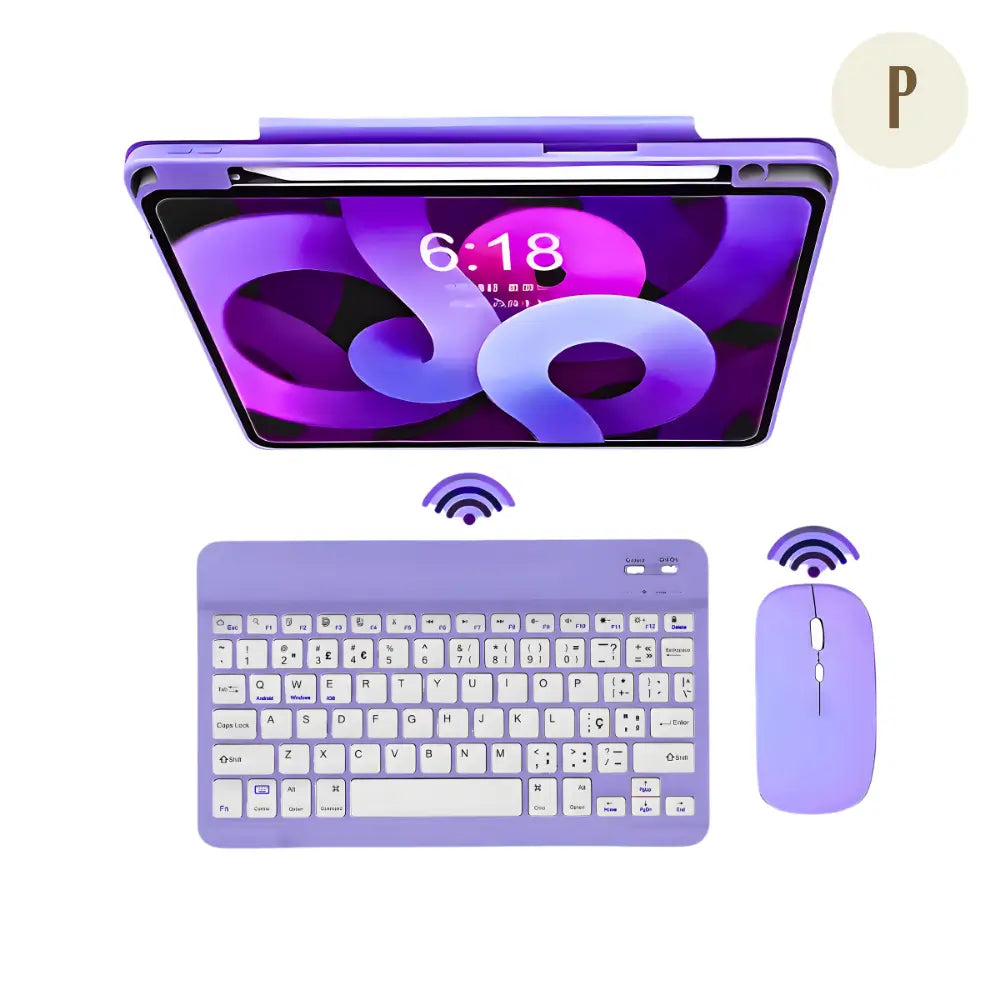 Teclado Bluetooth Recarregável - (+Mouse de brinde)