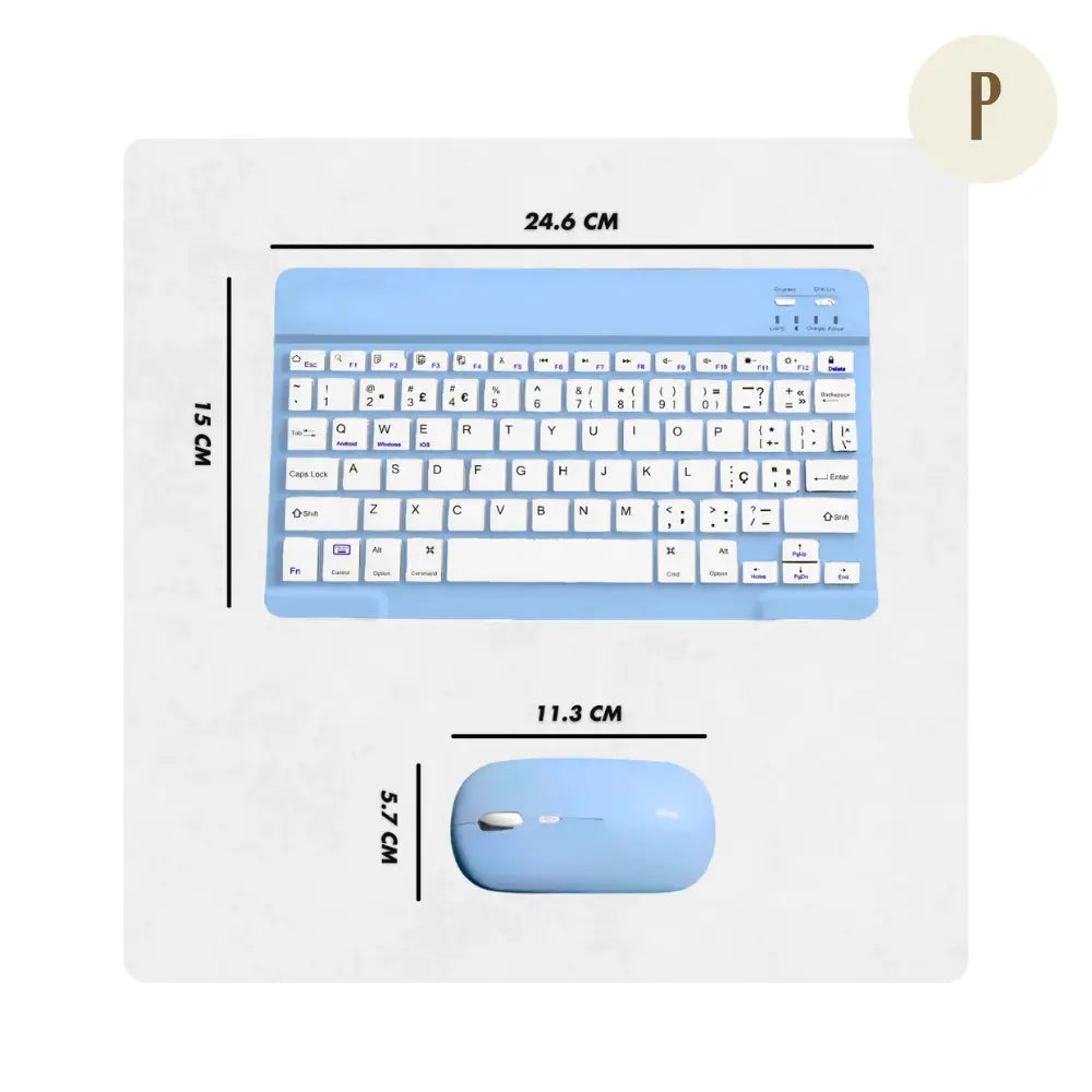 Teclado Bluetooth Recarregável - (+Mouse de brinde)