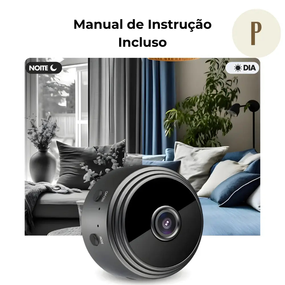 Mini Câmera Espiã A9 Wifi - Sensor e Visão Noturna