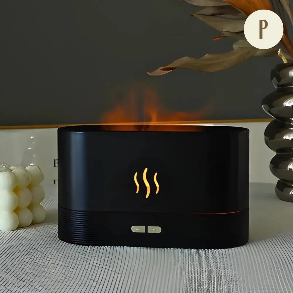 Difusor de Ar Umidificador Chamas - PRETO