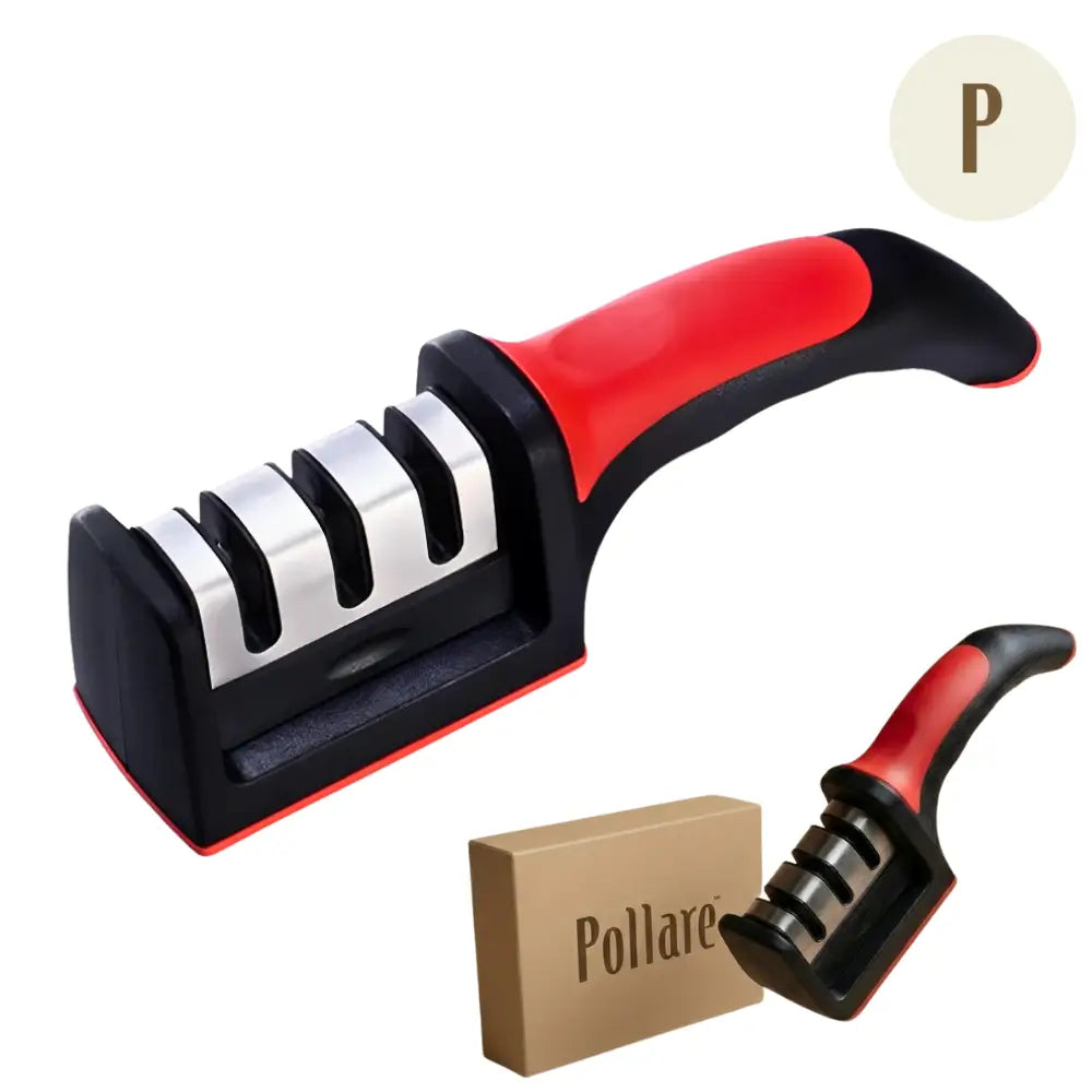 Afiador de Facas 3 em 1 - Aço Inox