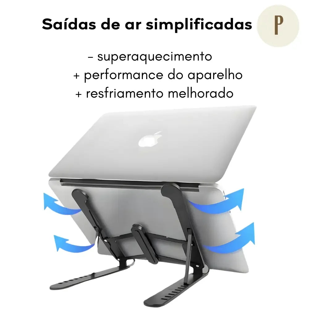Suporte Ergonômico Ajustável 10 em 1 - Tablet e Notebook (+bolsa compacta de BRINDE)