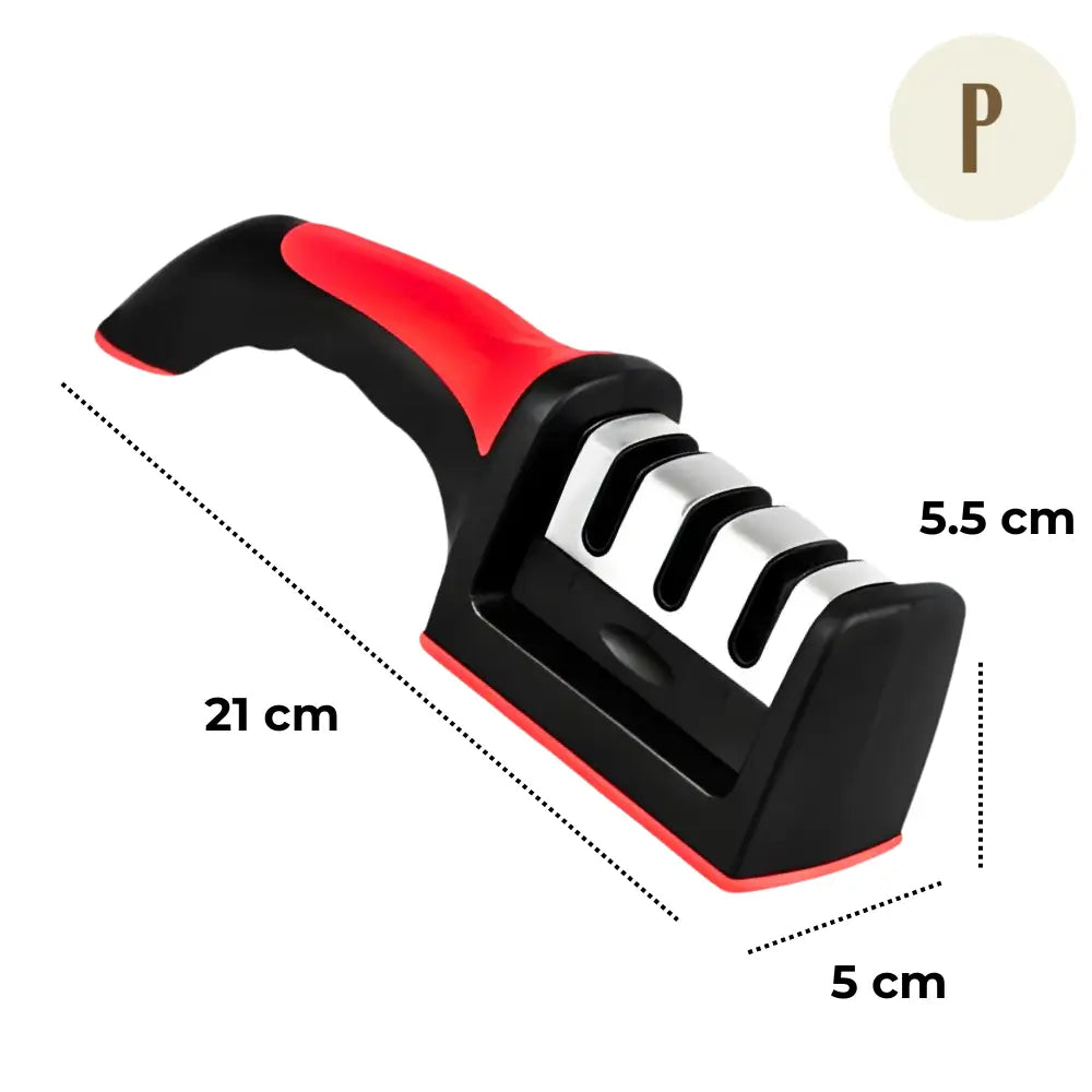 Afiador de Facas 3 em 1 - Aço Inox