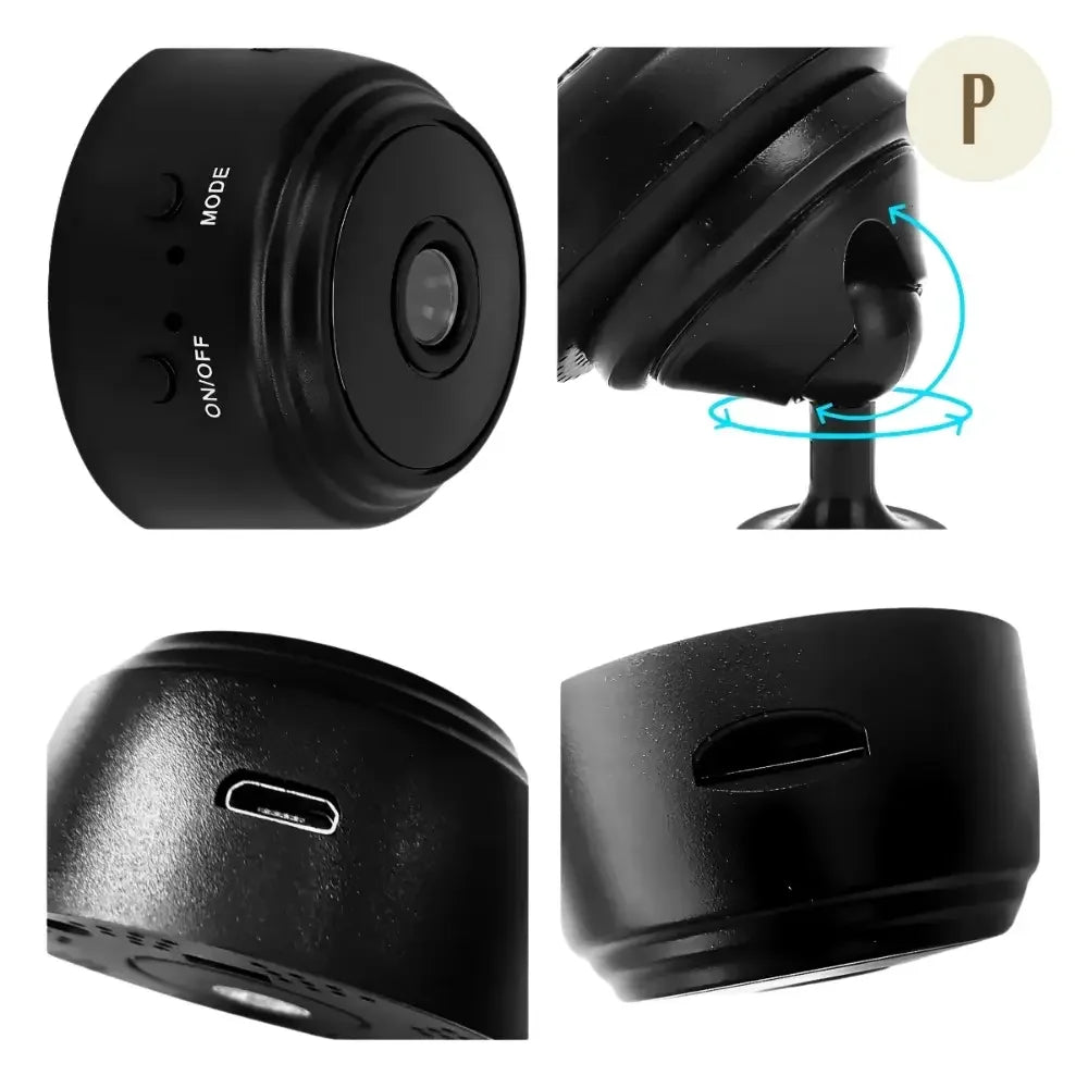 Mini Câmera Espiã A9 Wifi - Sensor/Visão Noturna