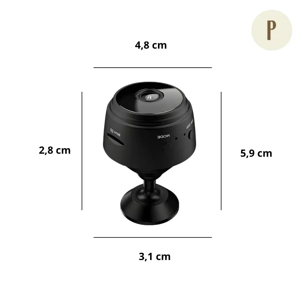 Mini Câmera Espiã A9 Wifi - Sensor/Visão Noturna