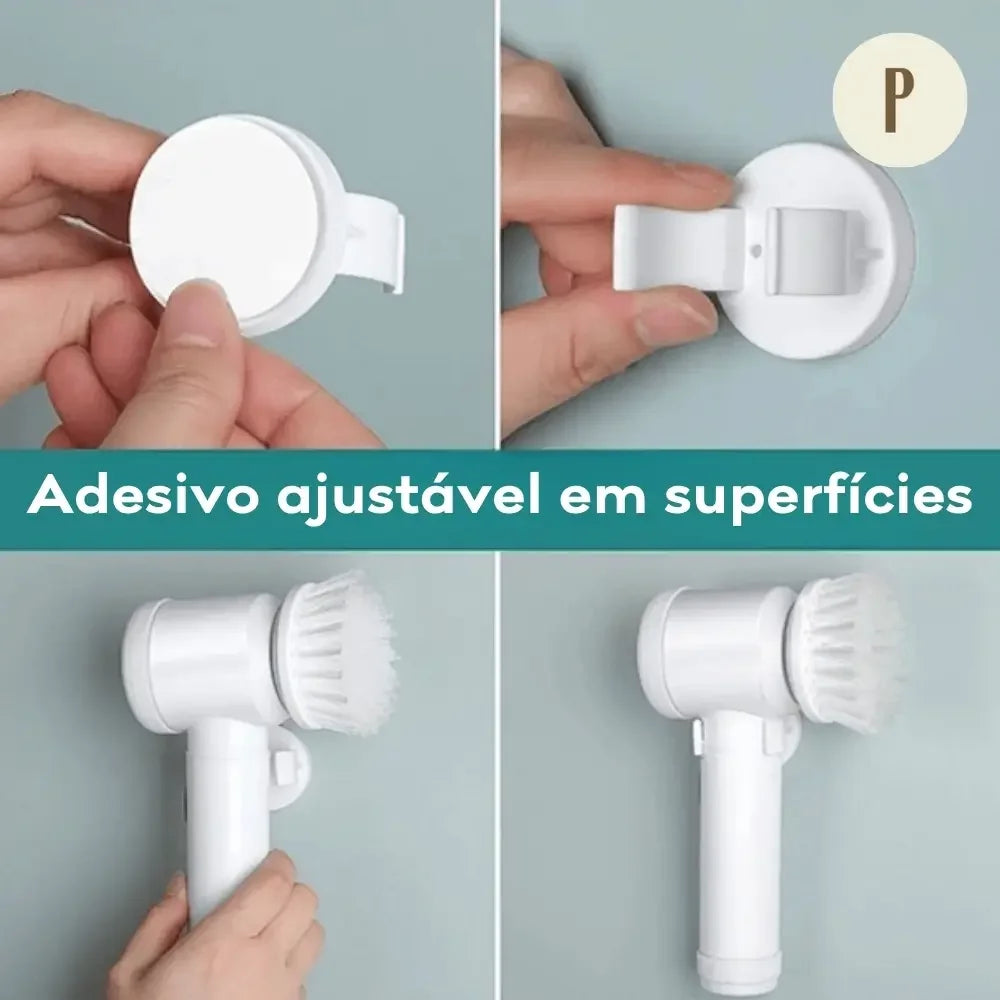 Escova Elétrica de Limpeza - Kit 5 em 1 ™