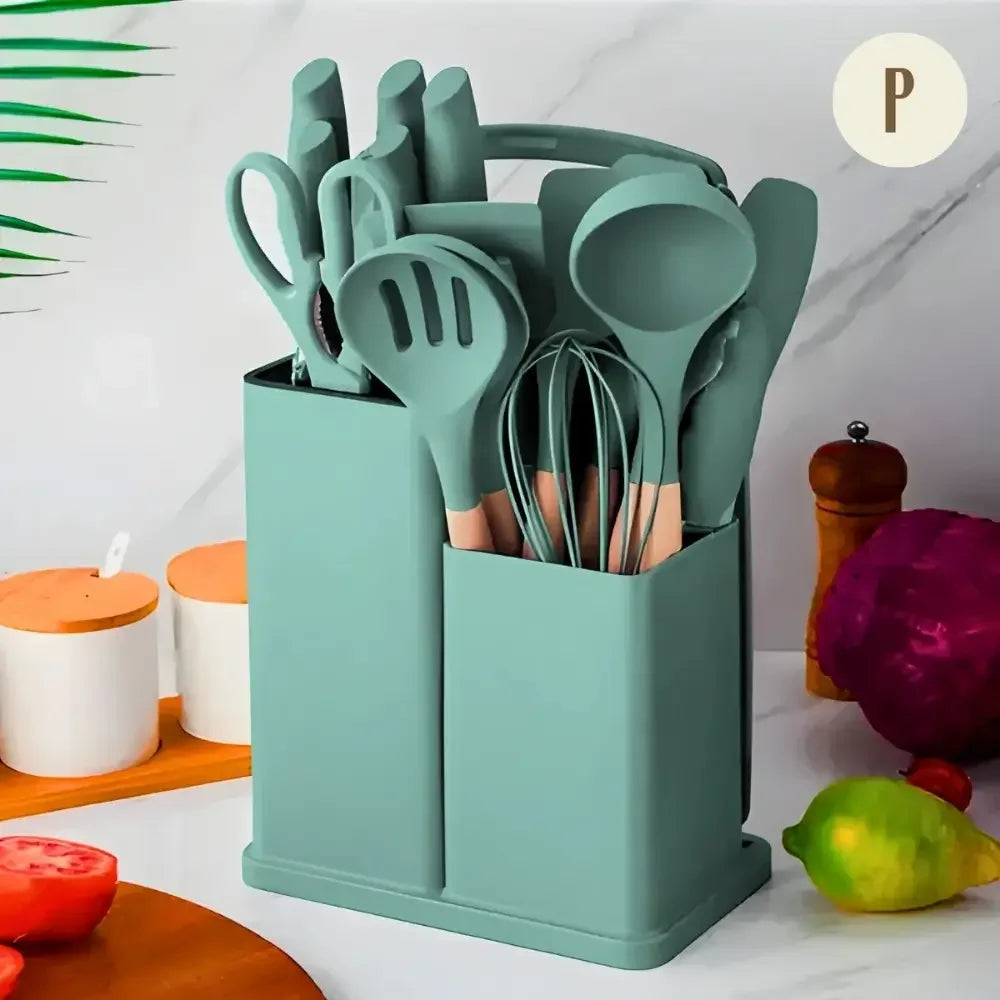 Kit Utensílios de Cozinha Jogo Completo 19 Peças