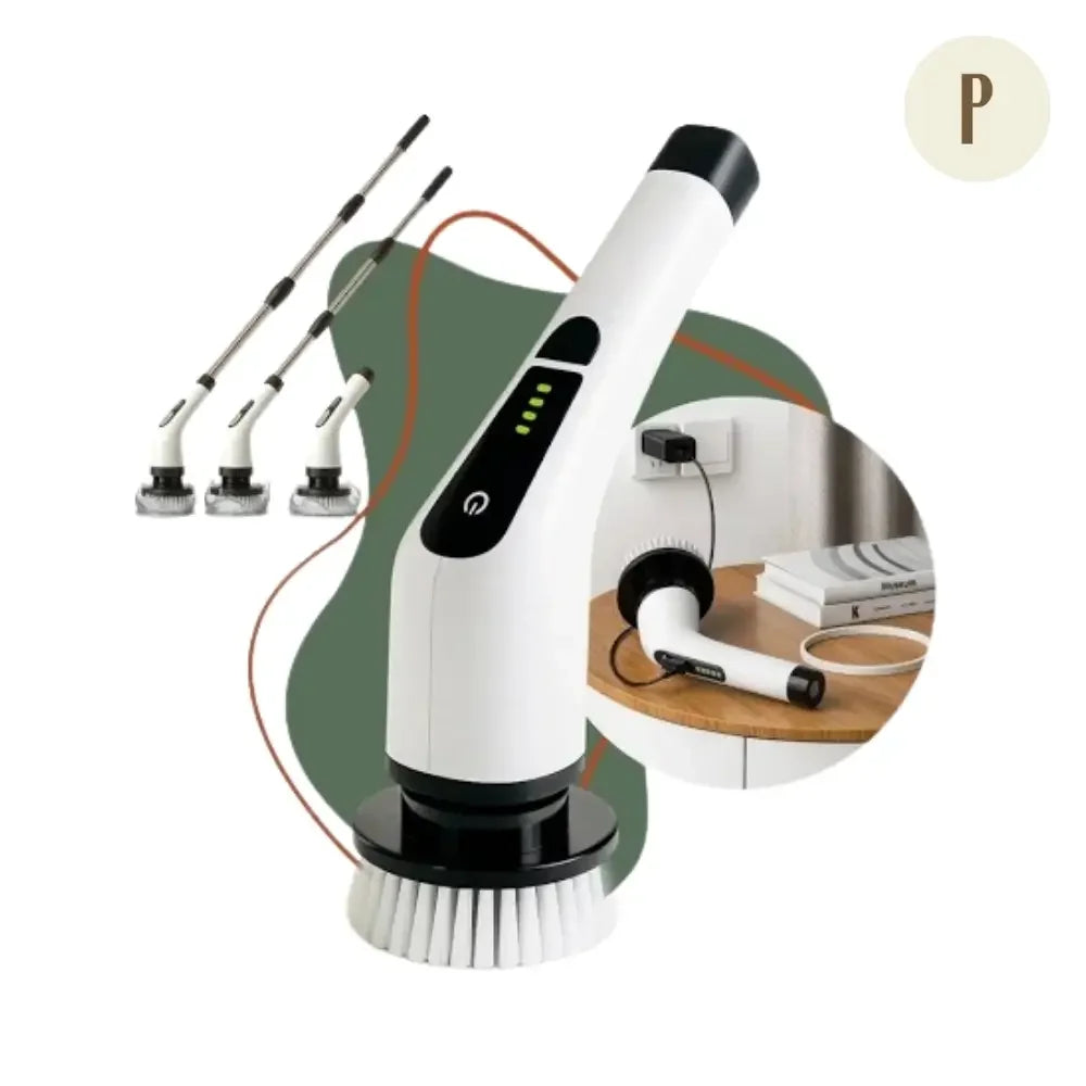 Mop Elétrico Giratório - 9 em 1 + Oferta Exclusiva ™