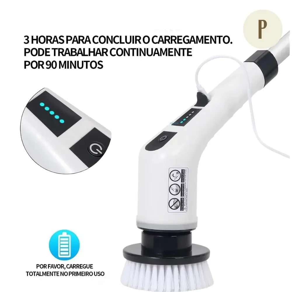 Mop Elétrico Giratório - 9 em 1 + Oferta Exclusiva ™