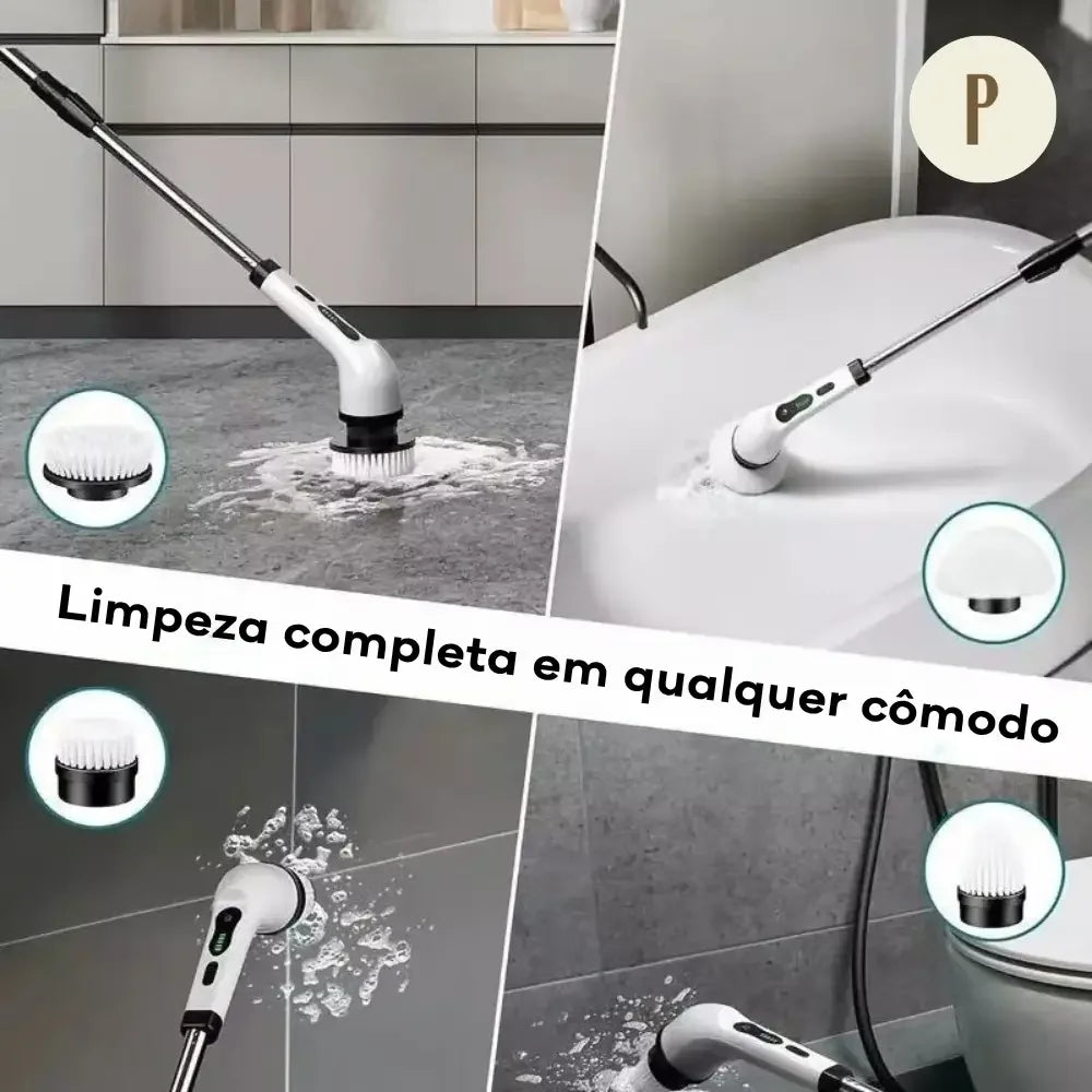 Mop Elétrico Giratório - 9 em 1 + Oferta Exclusiva ™