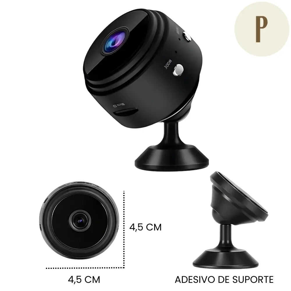Mini Câmera A9 com Visão Noturna - Sensor e Wi-fi