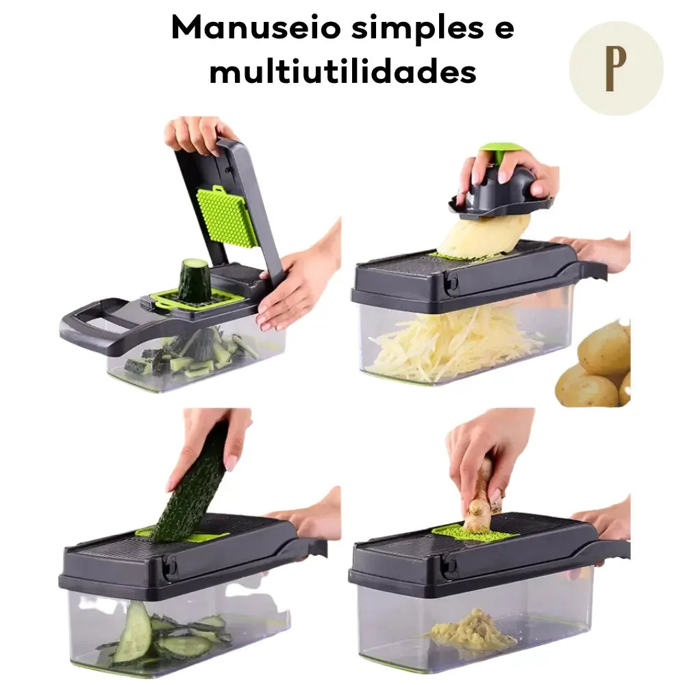 Cortador de Legumes Multiuso - Kit 16 em 1 + Oferta Exclusiva