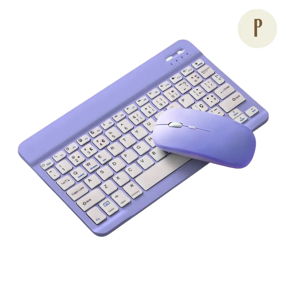 Teclado Bluetooth Recarregável - (+Mouse de brinde)