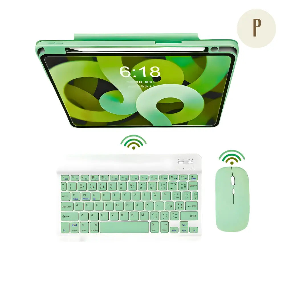 Teclado Bluetooth Recarregável - (+Mouse de brinde)