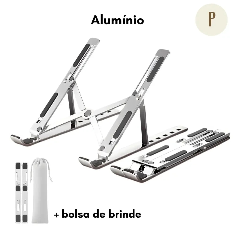 Suporte Ergonômico Ajustável 10 em 1 - Tablet e Notebook (+bolsa compacta de BRINDE)