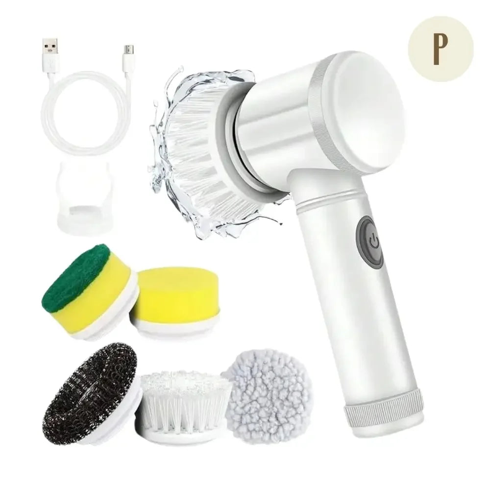 Escova Elétrica de Limpeza - Kit 5 em 1 ™