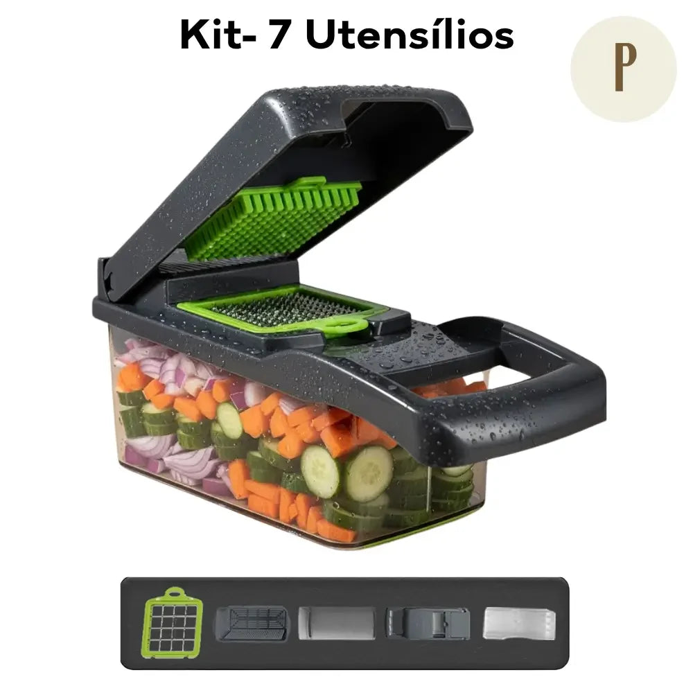 Cortador de Legumes Multiuso - Kit 16 em 1 + Oferta Exclusiva